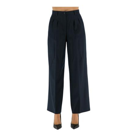 A.p.c., Wide Trousers Blauw, Dames, Maat:S