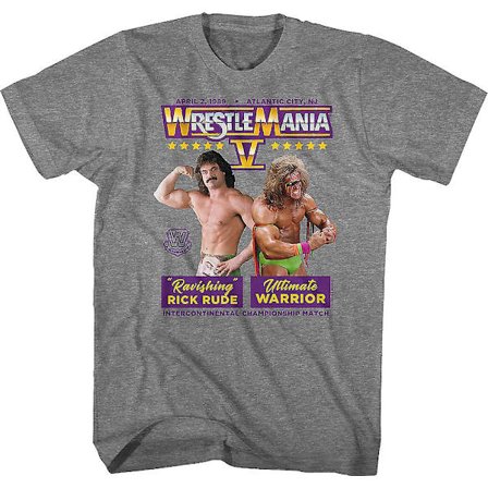Ultimate Warrior vs Rick Rude WrestleMania T-shirt