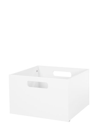 ROBA Wooden Toy Box - White - 42X 38X 26CM