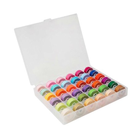 36x Sytråd Ferdigspolt Undertråd Symaskin Undertråder for DIY-søm