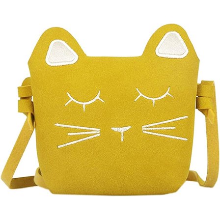 Kissan Pieni Tyttöjen Olkalaukku (Keltainen), Söötti Kissan Korvat Messenger