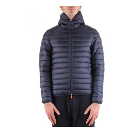 Save The Duck, Coat Blauw, Heren, Maat:M