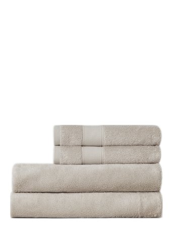 Lexington Home Hotel Cotton/Modal/Mulberry Silk Towel Silver Gray - Beige - 70X130 x 130