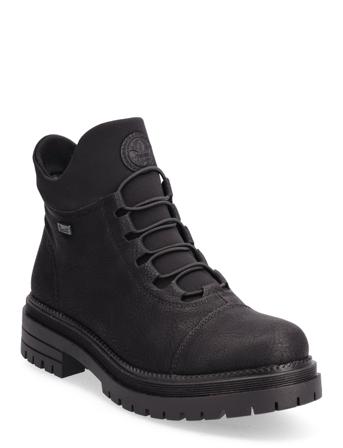 Y3163-00 Shoes Wintershoes Winter Boots Laced Boots Sort Rieker