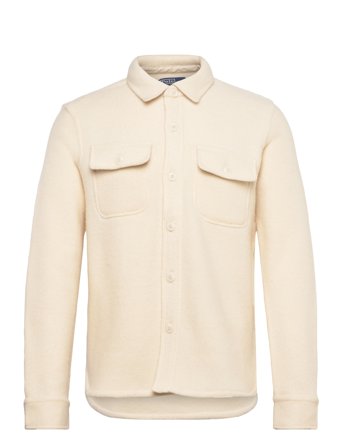 Polo Ralph Lauren Felted Wool-Blend Overshirt - Cream - L