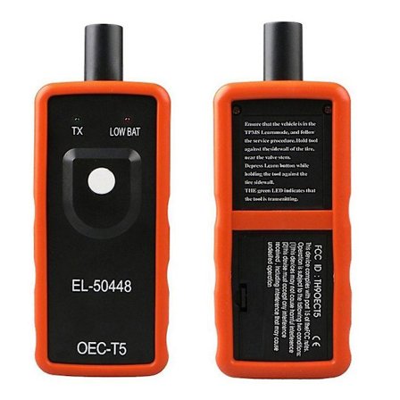 Monitor de presión de neumáticos para coche, sistema de alarma de 1 El-50448, serie de sensores, reinicio de activación, programación de El-50448