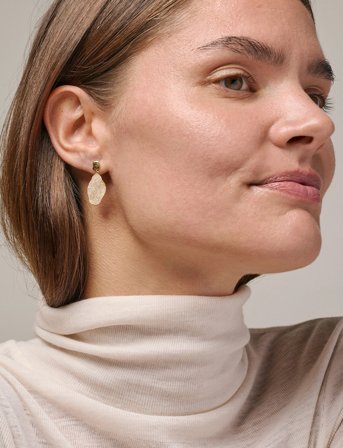 Enamel Copenhagen Earrings, Madeira - Gold - ONE SIZE