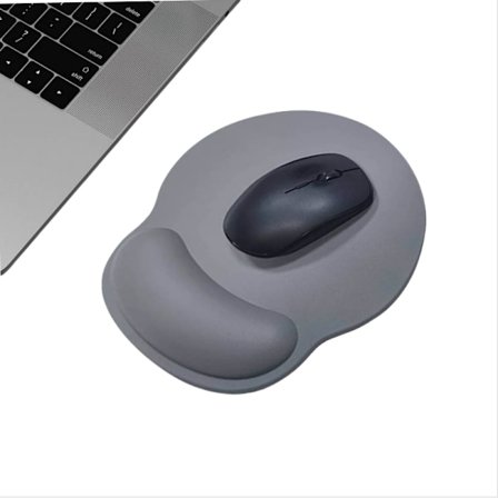 Musematte i skinn med håndleddsstøtte Kompatibel med kontor og spill