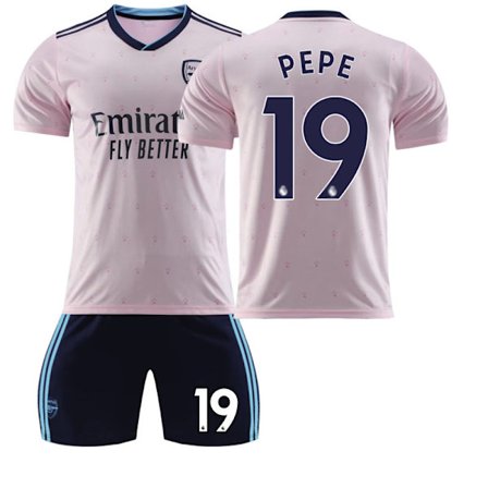 22 Arsenal tröja 2 away NO. 19 pepe tröja