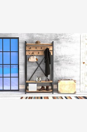 Hanah Home - Eteiskaluste Alfa - Ruskea - Eteiskalusteet - - Homeroom