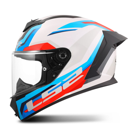 Umpikypärä LS2 FF820 Rapid III Hyper Valkoinen/Sininen/Punainen L