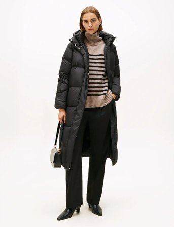 Tommy Hilfiger Modern Down Reg Maxi Coat - Black - M