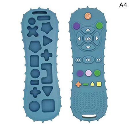 RYI-CDQ 1:a Babyleksaker silikon fjärrkontroll silikon är cyan fjärrkontroll