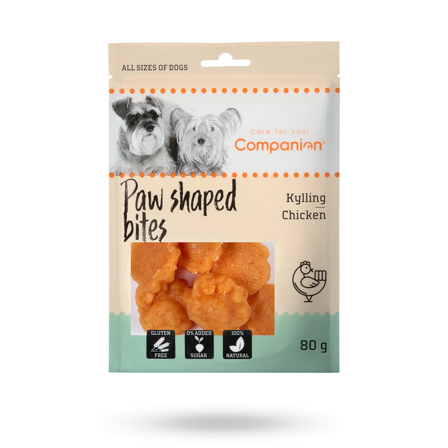 Companion - Companion Paw Shape Bites Kyckling 80g - Matskål, hundgodis & tuggisar