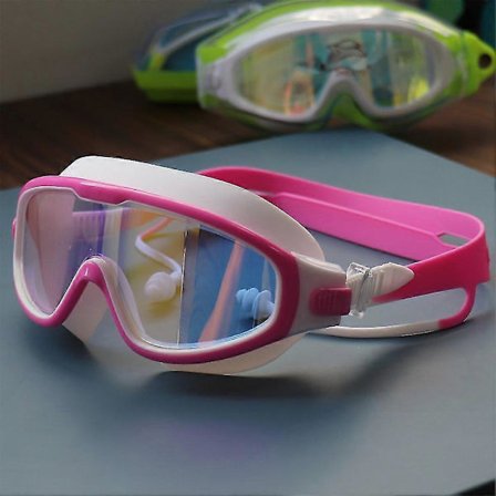 Anti-dug svømmebriller til voksne, vandtætte, stor ramme, svømme- og dykkerbriller