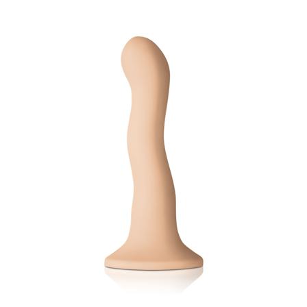 Sexleksak För Kvinnor - Sexig Colours Wave 6" Dildo - White/Skin - Upptäck sexleksaker hos vuxen.se - Dildos, vibratorer, kulor, piskor, stapons & 