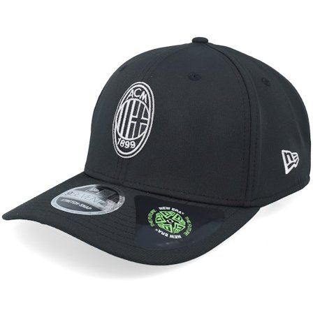 New Era - Football Black adjustable Czapka Z Daszkiem - AC Milan Recycled 9SEVENTY Black Adjustable @ Hatstore