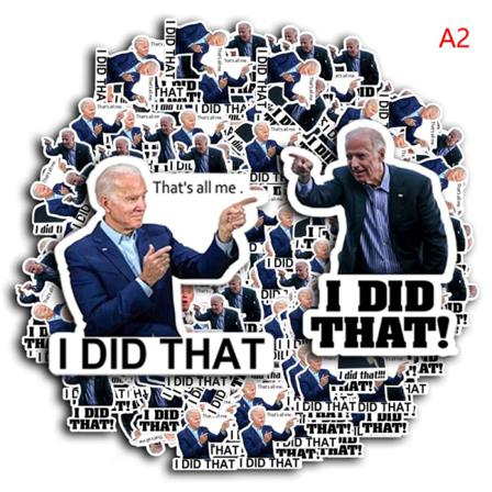 100 St Joe Biden "i Did That" Klistermärken Biden Roliga Humordekaler