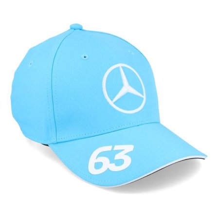 Formula One - Motor Blå adjustable Keps - Kids Mercedes Amg F1 24 Russell Blue Adjustable @ Hatstore