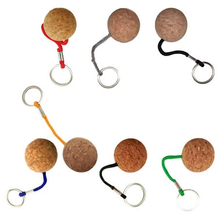Flytande Korkboll Nyckelringar Lättvikt Nyckelflottör Vattensporttillbehör
