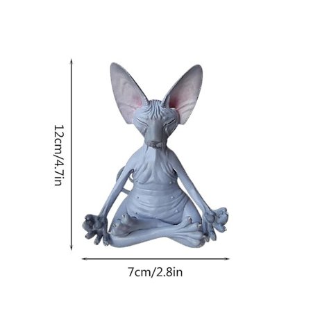 Mediterande katt Mediterande tänkande katt Heminredningsdetaljer