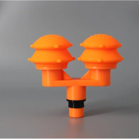 Universal Fascia Massage Huvud Massager Silikon Massage Headset Kroppsavslappning Fascia Massagepistol Ersättningshuvud Tillbehör~04335