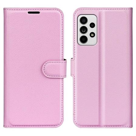 Classic Samsung Galaxy A33 5G Flip Etui - Lyserød Pink
