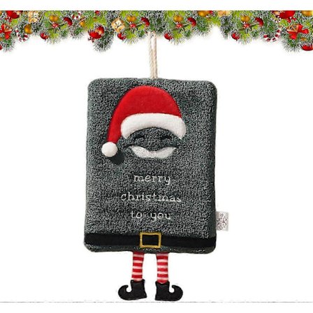 Julehåndklæder til køkkenet, Julehåndklæder til badeværelset, Tegneseriehåndklæde, Absorberende sødt håndklæde, Håndklæder til badeværelset, 