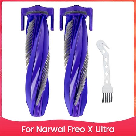 Ersättningsborstrullar för Narwal Freo X Ultra Robotdammsugare och Mopp Combo, Reservdelar Acce