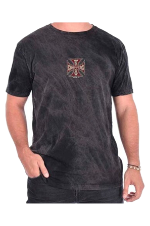Camiseta West Coast Choppers Motorcycle Co. Negro lavado XL