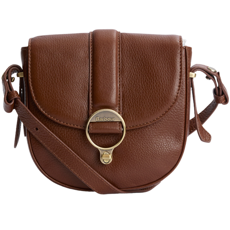Barbour W's Elm Leather Crossbody Bag Brown