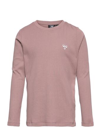 Hmlnanette T-Shirt L/S T-shirts Long-sleeved T-shirts Rosa Hummel