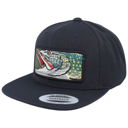 Skillfish - Svart snapback Keps - Big Pike Box Black Snapback @ Hatstore