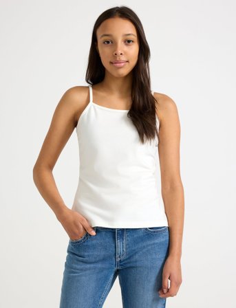 Lindex Top Strap Tank Top - White - 128
