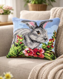 Broderikit Kudde Kanin