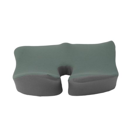 Memory Foam Pute Alle Årstider Universal Kjølende Pustende Trykkavlastende Sittepute for Kontorstol Studentbenk Matcha Grønn og Lys Grå