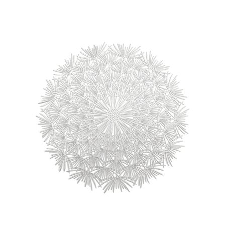 Ontto pöytätabletti lämmöneristys PVC pyöreä voikukka ruokamatto keittiöön - hopea ainutlaatuinen arvo