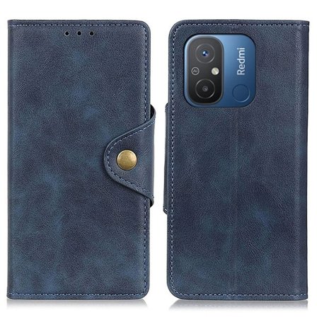 Bofink Vintage läder Xiaomi Redmi 12C / Xiaomi Redmi 11A fodral - Blå