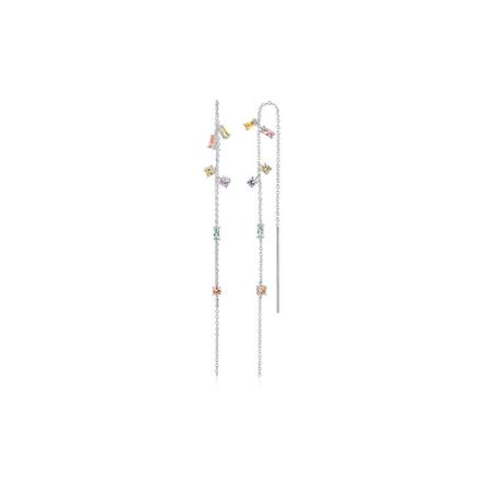 Sif Jakobs, Earrings Princess chain Grijs, Dames, Maat:ONE Size