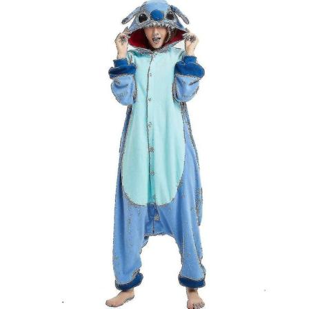Stitch Pyjamas Animation Cartoon Pyjamas Suit Jumpsuit S Blue