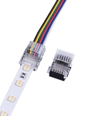 SYNERGY LED FLEX Strip zub. Easy Connect Strip to Wire 12mm RGB-WW