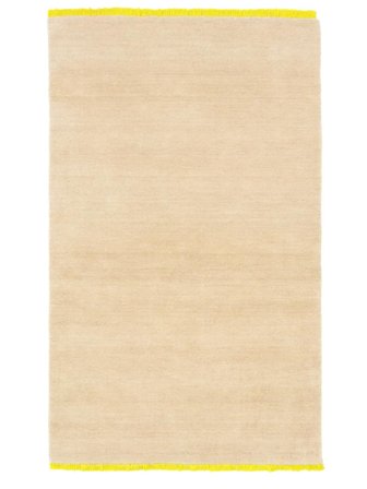 Moderna Pile 100X160 Small Beige/Yellow Plain (Single Colored) Rug