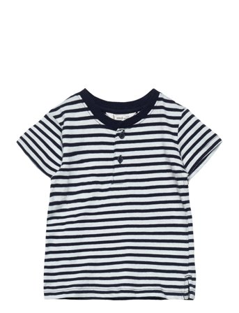 Mango | Striped Contrast Collar T-Shirt | 98