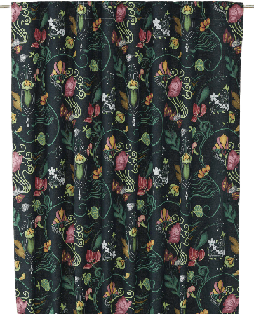 Svanefors José Gardin Gardiner Svart 135x240 cm