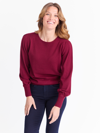 MATCH - Olea genser - Marie Philippe - Str. L - Dame - Gensere & Cardigans - Rosa - 55% ull - merino, 45% bomull