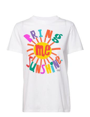 Bring Me Sunshine Boyfit Tee T-shirts & Tops Short-sleeved Valkoinen French Connection