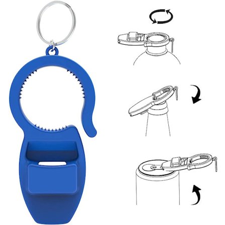 Flaske- og dåseåbner, 3 i 1 nøglering flaskeåbner, nem dåseåbner til mænd, kvinder