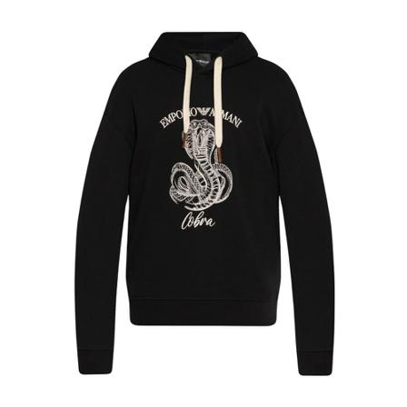 Emporio Armani Sweatshirts ; Hoodies Sort, Herre, Størrelse: 2XL