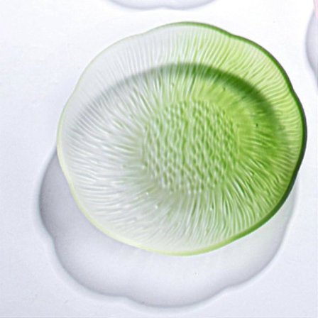 Fruktskål Glass Krystall Dessertskål Serveringsskål Flerbruksbrett Gradient Blomst Middagstallerken Snacks Godteritallerken