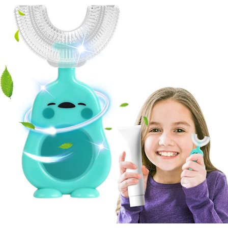 Ankunge u-tandborste för barn (2-6 år), manuell baby till